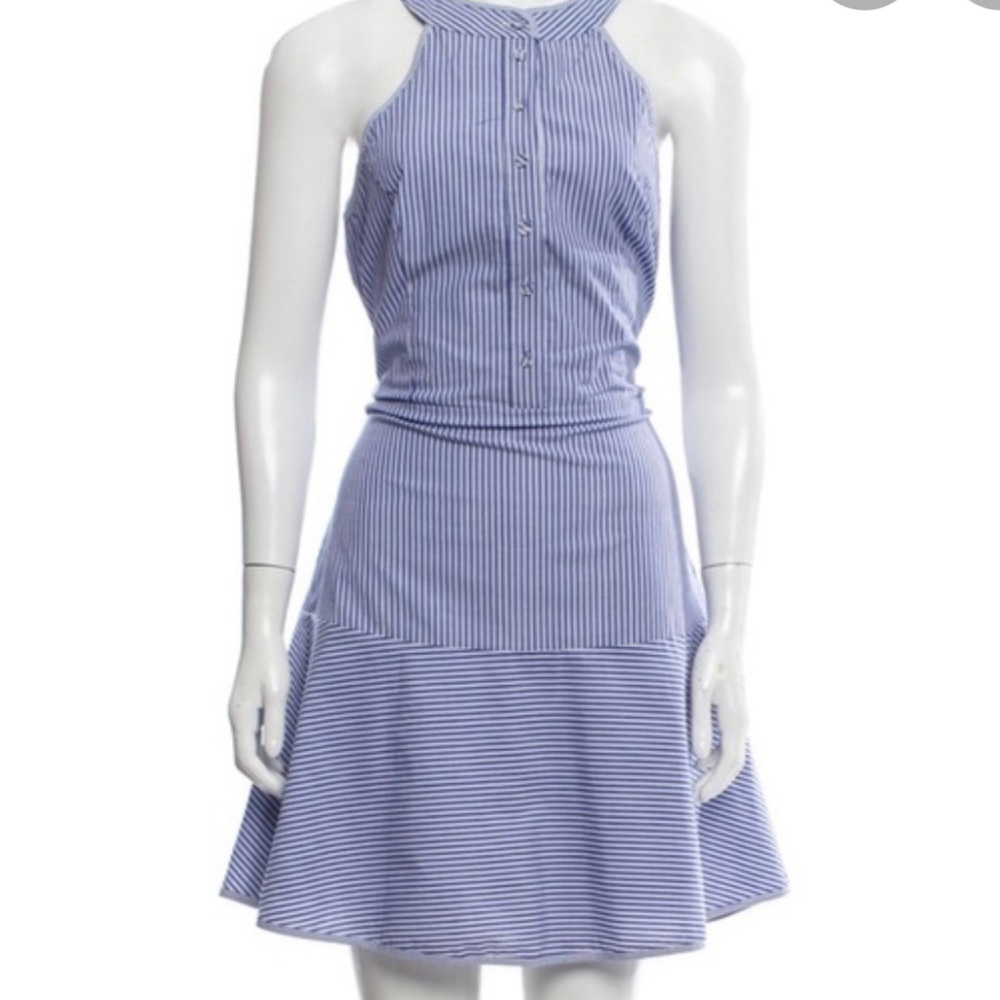 Parker - Blue & White Stripe Dress